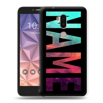 Силиконовый чехол на Alcatel A7 XL с принтом NAME