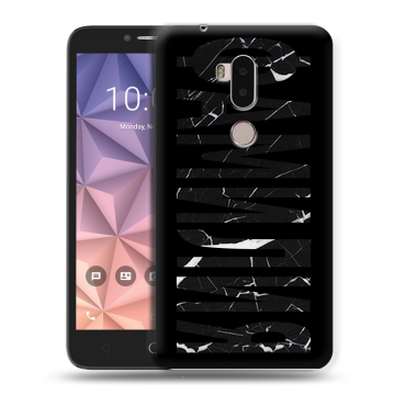 Силиконовый чехол на Alcatel A7 XL с принтом ФАМИЛИЯ