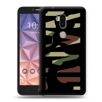 Силиконовый чехол на Alcatel A7 XL с принтом NAME