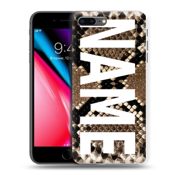 Силиконовый чехол на Iphone 8 Plus с принтом NAME