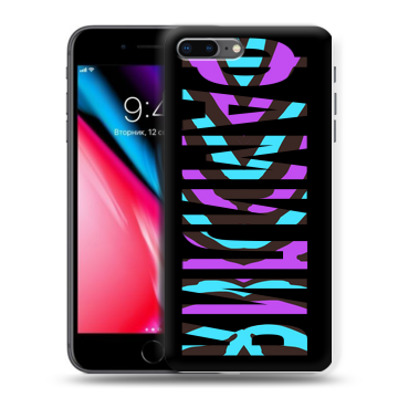 Силиконовый чехол на Iphone 8 Plus с принтом ФАМИЛИЯ
