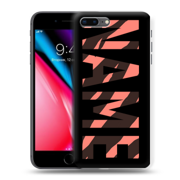 Силиконовый чехол на Iphone 8 Plus с принтом NAME