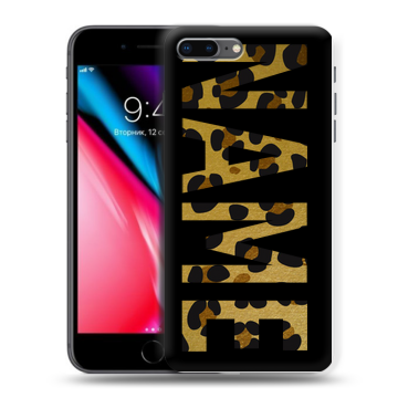 Силиконовый чехол на Iphone 8 Plus с принтом NAME