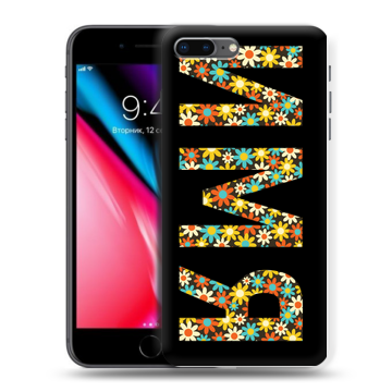 Силиконовый чехол на Iphone 8 Plus с принтом ИМЯ