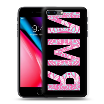 Силиконовый чехол на Iphone 8 Plus с принтом ИМЯ
