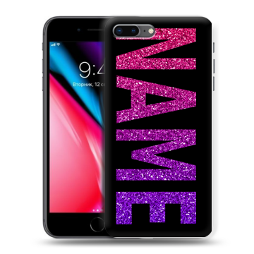 Силиконовый чехол на Iphone 8 Plus с принтом NAME