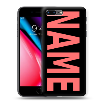 Силиконовый чехол на Iphone 8 Plus с принтом NAME