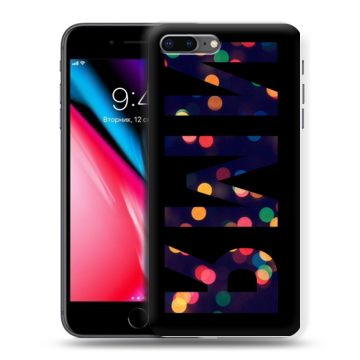 Силиконовый чехол на Iphone 8 Plus с принтом ИМЯ