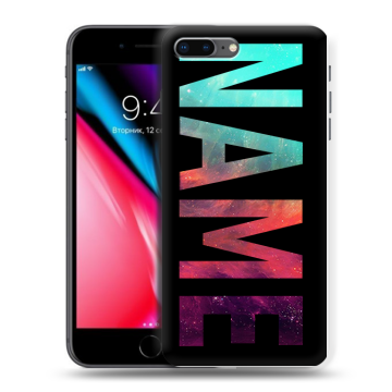 Силиконовый чехол на Iphone 8 Plus с принтом NAME