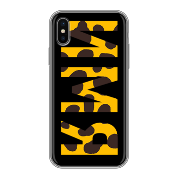Силиконовый чехол на Iphone x10 с принтом ИМЯ