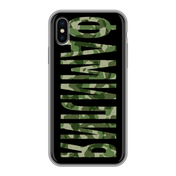 Силиконовый чехол на Iphone x10 с принтом ФАМИЛИЯ