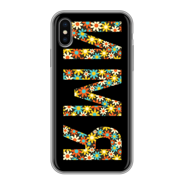Силиконовый чехол на Iphone x10 с принтом ИМЯ
