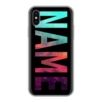 Силиконовый чехол на Iphone x10 с принтом NAME