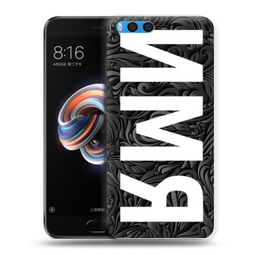 Силиконовый чехол на Xiaomi Mi Note 3 с принтом ИМЯ