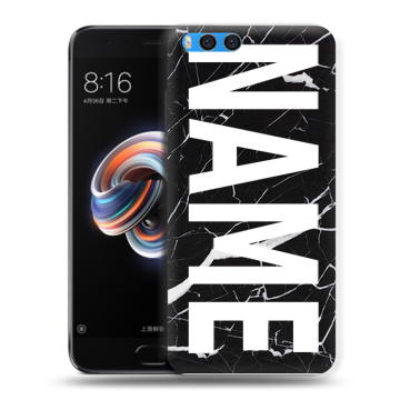Силиконовый чехол на Xiaomi Mi Note 3 с принтом NAME