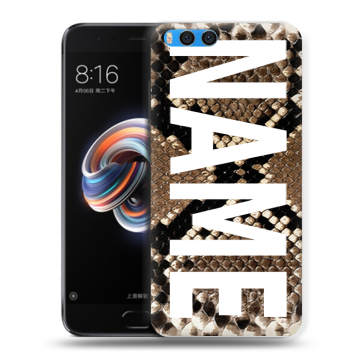 Силиконовый чехол на Xiaomi Mi Note 3 с принтом NAME