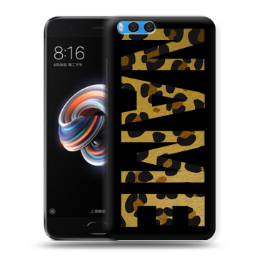 Силиконовый чехол на Xiaomi Mi Note 3 с принтом NAME