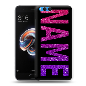 Силиконовый чехол на Xiaomi Mi Note 3 с принтом NAME