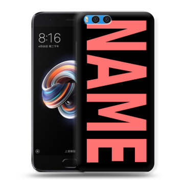 Силиконовый чехол на Xiaomi Mi Note 3 с принтом NAME