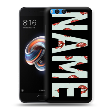 Силиконовый чехол на Xiaomi Mi Note 3 с принтом NAME
