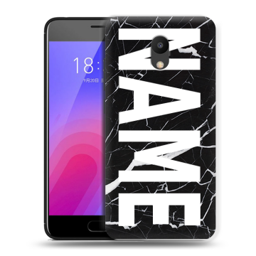 Пластиковый чехол на Meizu M6 с принтом NAME