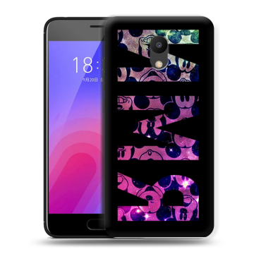 Пластиковый чехол на Meizu M6 с принтом ИМЯ