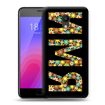 Пластиковый чехол на Meizu M6 с принтом ИМЯ