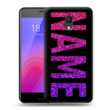 Пластиковый чехол на Meizu M6 с принтом NAME