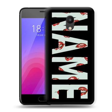 Пластиковый чехол на Meizu M6 с принтом NAME