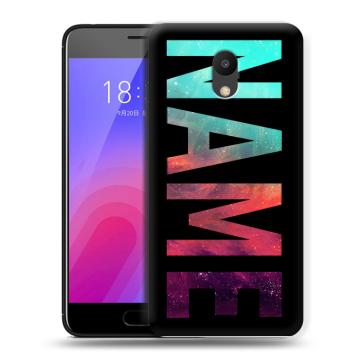 Пластиковый чехол на Meizu M6 с принтом NAME