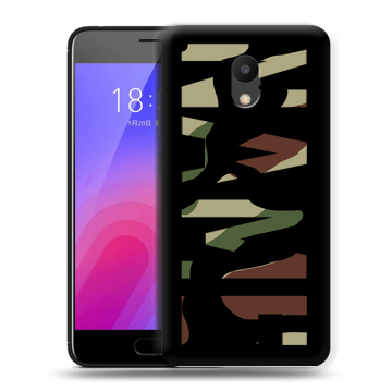 Пластиковый чехол на Meizu M6 с принтом NAME