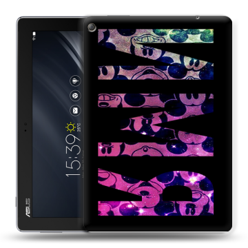 Силиконовый чехол на ASUS ZenPad 10 Z301ML с принтом ИМЯ