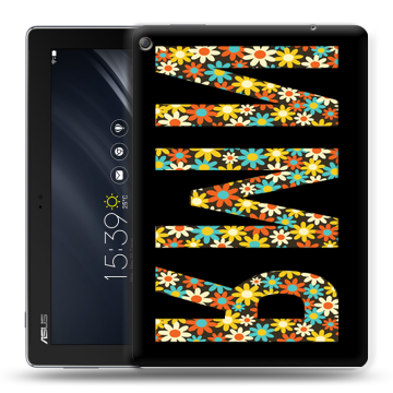 Силиконовый чехол на ASUS ZenPad 10 Z301ML с принтом ИМЯ