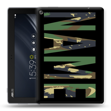 Силиконовый чехол на ASUS ZenPad 10 Z301ML с принтом NAME