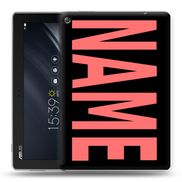 Силиконовый чехол на ASUS ZenPad 10 Z301ML с принтом NAME