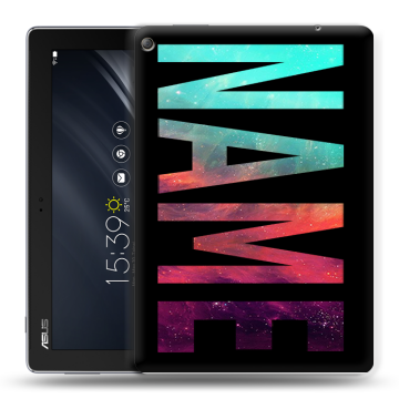 Силиконовый чехол на ASUS ZenPad 10 Z301ML с принтом NAME
