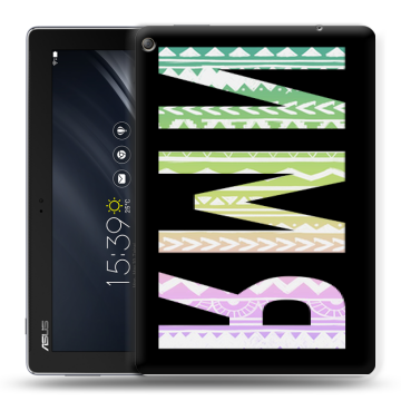 Силиконовый чехол на ASUS ZenPad 10 Z301ML с принтом ИМЯ