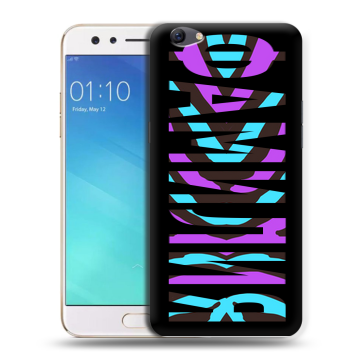 Силиконовый чехол на OPPO F3 с принтом ФАМИЛИЯ