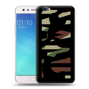 Силиконовый чехол на OPPO F3 с принтом NAME