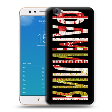 Силиконовый чехол на OPPO F3 Plus с принтом ФАМИЛИЯ