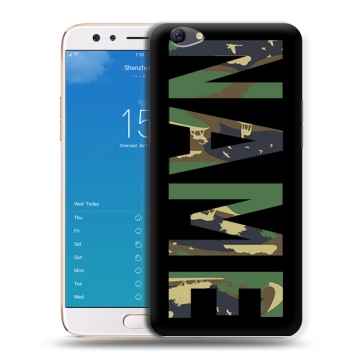 Силиконовый чехол на OPPO F3 Plus с принтом NAME