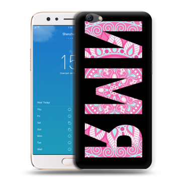 Силиконовый чехол на OPPO F3 Plus с принтом ИМЯ