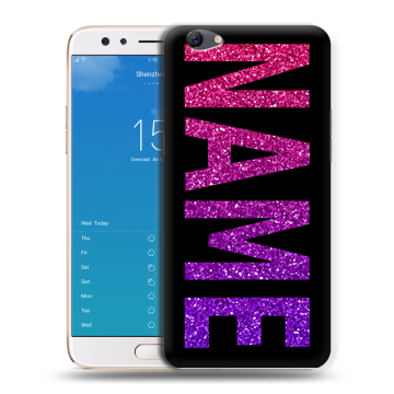 Силиконовый чехол на OPPO F3 Plus с принтом NAME