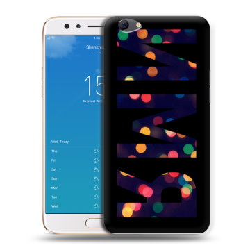 Силиконовый чехол на OPPO F3 Plus с принтом ИМЯ
