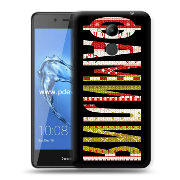 Пластиковый чехол на Huawei Honor 6C Pro с принтом ФАМИЛИЯ