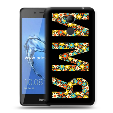 Пластиковый чехол на Huawei Honor 6C Pro с принтом ИМЯ