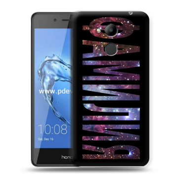 Пластиковый чехол на Huawei Honor 6C Pro с принтом ФАМИЛИЯ
