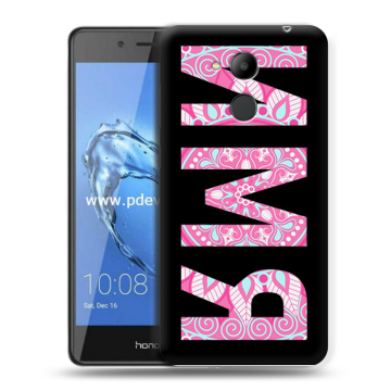 Пластиковый чехол на Huawei Honor 6C Pro с принтом ИМЯ