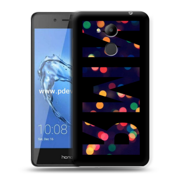 Пластиковый чехол на Huawei Honor 6C Pro с принтом ИМЯ