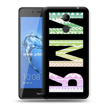 Пластиковый чехол на Huawei Honor 6C Pro с принтом ИМЯ